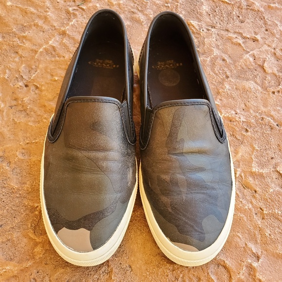 Coach Shoes - Coach Chrissy RARE Camo Slip On Sneakers 8.5